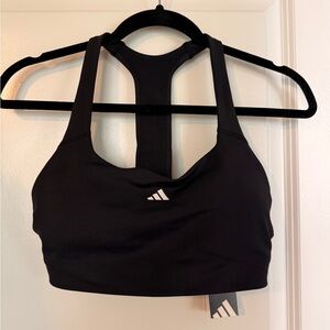Adidas Women's Black Racerback Sports Bra